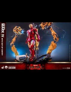 HOT TOYS - Marvel: Iron Man 2 - Iron Man Mark IV with Suit-Up Gantry 1:4 Scale Figure Set 2