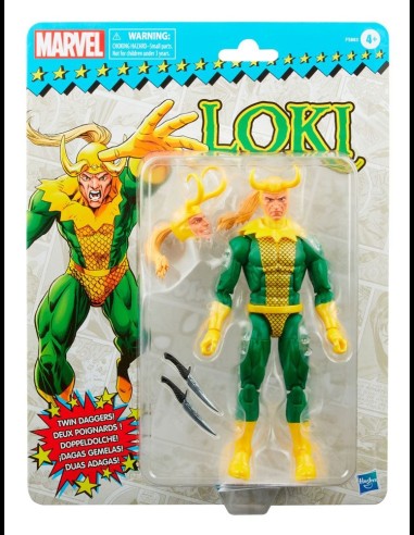 HASBRO - Marvel Legends Retro Collection Action Figure 2022 Loki 15 cm