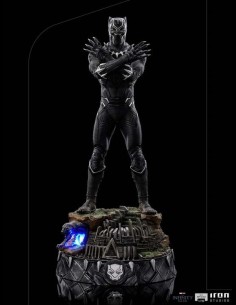 IRON STUDIOS - The Infinity Saga Art Scale Statue 1/10 Black Panther Deluxe 25 cm