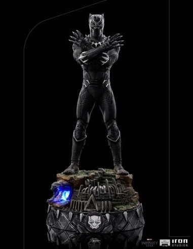 IRON STUDIOS - The Infinity Saga Art Scale Statue 1/10 Black Panther Deluxe 25 cm