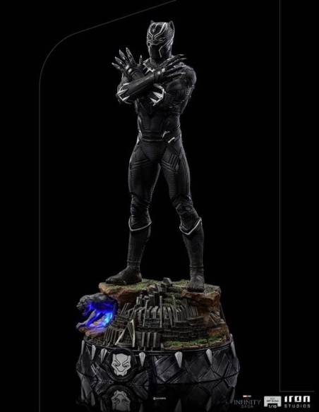 IRON STUDIOS - The Infinity Saga Art Scale Statue 1/10 Black Panther Deluxe 25 cm