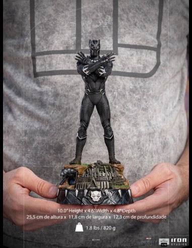 IRON STUDIOS - The Infinity Saga Art Scale Statue 1/10 Black Panther Deluxe 25 cm