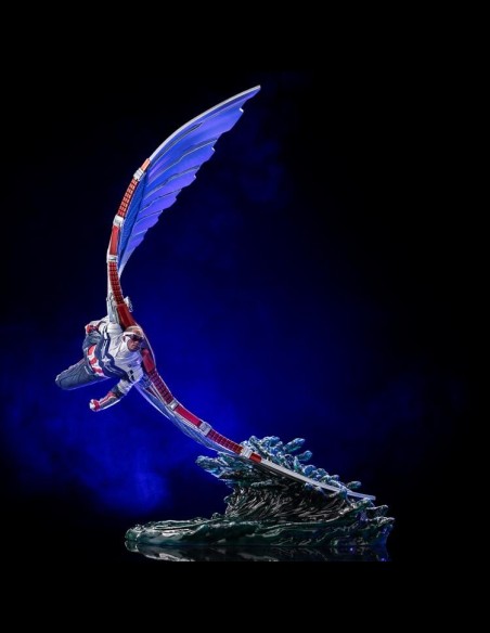 IRON STUDIOS - The Falcon and The Winter Soldier BDS Art Scale Statue 1/10 Captain America Sam Wilson Deluxe 46 cm