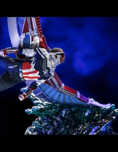 IRON STUDIOS - The Falcon and The Winter Soldier BDS Art Scale Statue 1/10 Captain America Sam Wilson Deluxe 46 cm