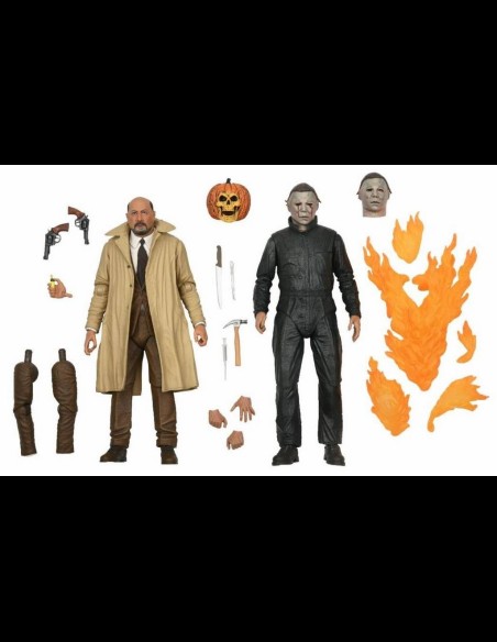 NECA - Halloween 2: Ultimate Michael Myers and Dr. Loomis 7 inch Action Figure 2-Pack