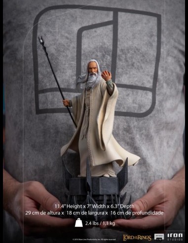 IRON STUDIOS - LOTR Saruman 1/10 Art Statua