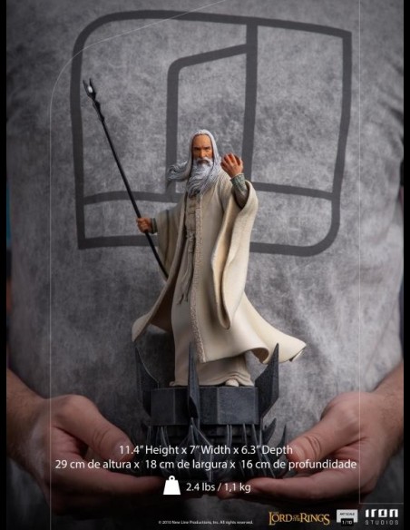 IRON STUDIOS - LOTR Saruman 1/10 Art Statua