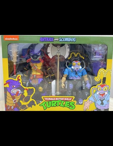 NECA- TMNT Cartoon Antrax & Scumbag 2pack A.Figure