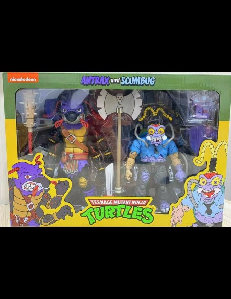 NECA- TMNT Cartoon Antrax & Scumbag 2pack A.Figure