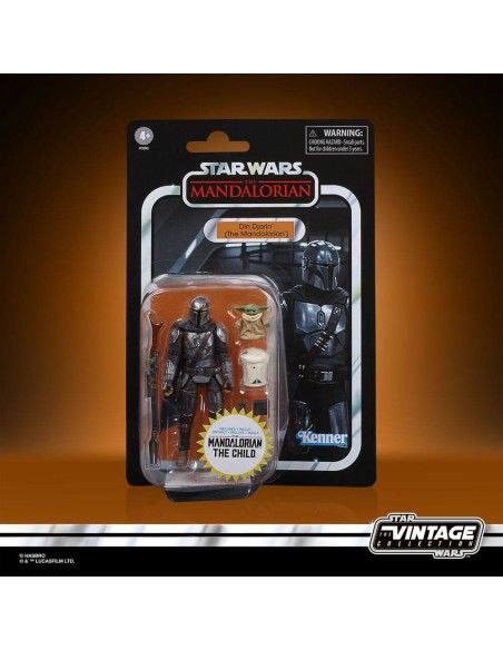 HASBRO - Star Wars The Mandalorian Vintage Collection Action Figure 2020 Din Djarin (The Mandalorian) 10 cm