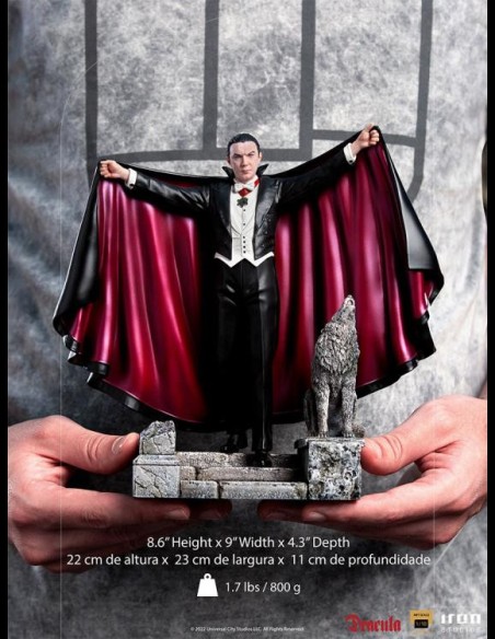 IRON STUDIOS EXCLUSIVE -   Universal Monsters Deluxe Art Scale Statue 1/10 Dracula 22 cm