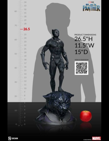 SIDESHOW - Marvel Premium Format Statue 1/4 Black Panther 67 cm