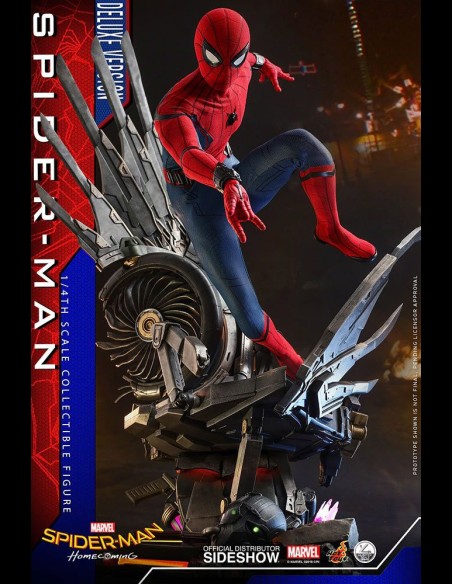 HOT TOYS DELUXE - Marvel: Spider-Man Homecoming Spider-Man 1:4 Scale Figure