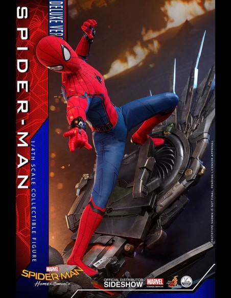 HOT TOYS DELUXE - Marvel: Spider-Man Homecoming Spider-Man 1:4 Scale Figure