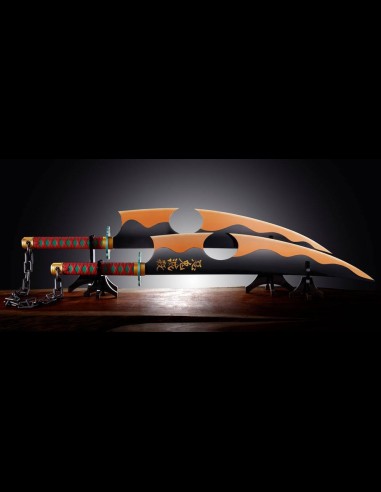 BANDAI - Demon Slayer: Kimetsu no Yaiba Proplica Replicas 1/1 Nichirin Swords (Tengen Uzui)) 110 cm