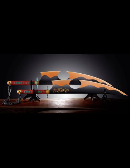 BANDAI - Demon Slayer: Kimetsu no Yaiba Proplica Replicas 1/1 Nichirin Swords (Tengen Uzui)) 110 cm