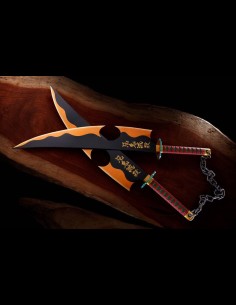 BANDAI - Demon Slayer: Kimetsu no Yaiba Proplica Replicas 1/1 Nichirin Swords (Tengen Uzui)) 110 cm 2