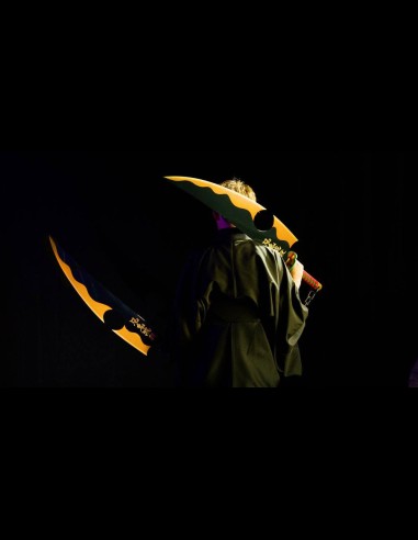 BANDAI - Demon Slayer: Kimetsu no Yaiba Proplica Replicas 1/1 Nichirin Swords (Tengen Uzui)) 110 cm