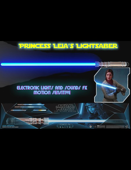 HASBRO - Star Wars Episode IX Black Series Replica 1/1 Force FX Elite Lightsaber Leia Organa