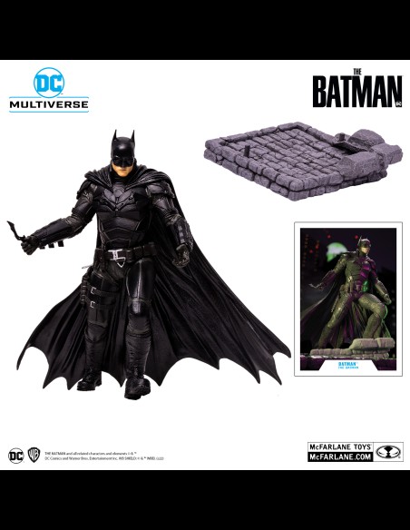 McFARLANE - The Batman Movie Posed PVC Statue The Batman Version 2 30 cm