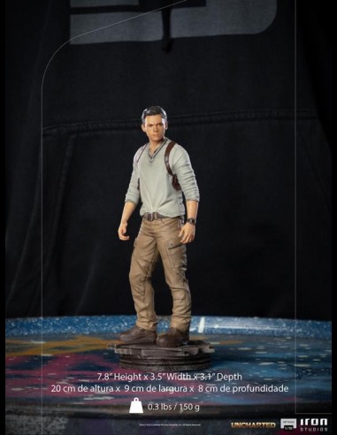 IRON STUDIOS - Uncharted Movie Nathan Drake 1/10 Statua