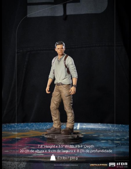 IRON STUDIOS - Uncharted Movie Nathan Drake 1/10 Statua
