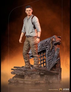 IRON STUDIOS DELUXE - Uncharted Movie Nathan Drake 1/10 Statua