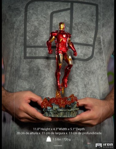 IRON STUDIOS - Infinity Saga Iron Man NY Battle 1/10 Statua
