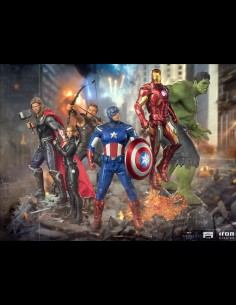 IRON STUDIOS - Infinity Saga NY Battle Set Completo 6 statue 1/10 2