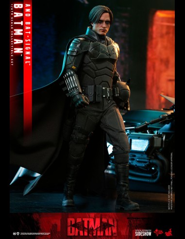 HOT TOYS - DC Comics: The Batman - Batman and Bat-Signal 1:6 Scale Figure Collectible Set