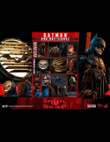 HOT TOYS - DC Comics: The Batman - Batman and Bat-Signal 1:6 Scale Figure Collectible Set