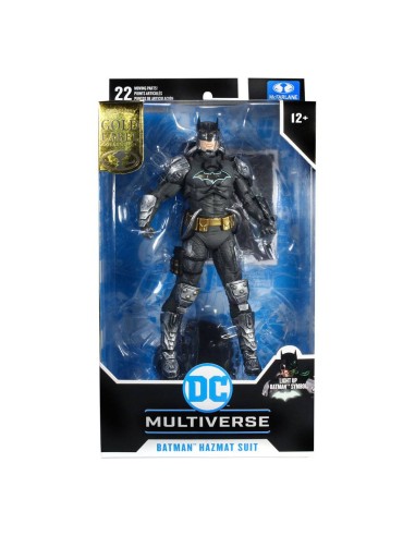McFARLANE - DC Multiverse Action Figure Batman Hazmat Suit Gold Label Light Up Batman Symbol 18 cm