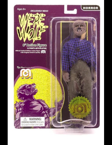 MEGO - Mego Horror Action Figure Werewolf (Flocked) 20 cm