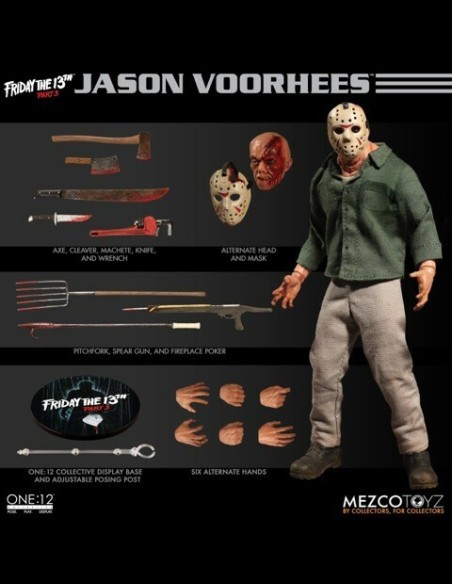 MEZCO - Friday the 13th Part 3 Jason Voorhees Clothed 1:12 A.Figure