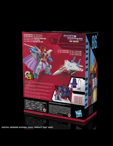 HASBRO - Transformers Movie 1986 Studio Series Leader Class Action Figure 2022 Coronation Starscream 22 cm