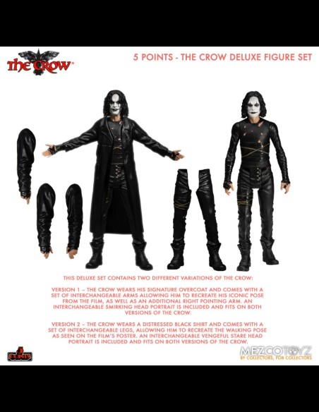 MEZCO - 5 Points The Crow Deluxe Set