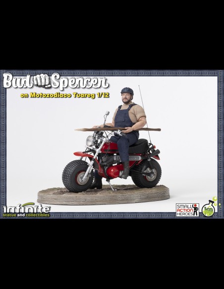INFINITE STATUE - Bud Spencer on Motozodiaco Tuareg Small A.Heroes