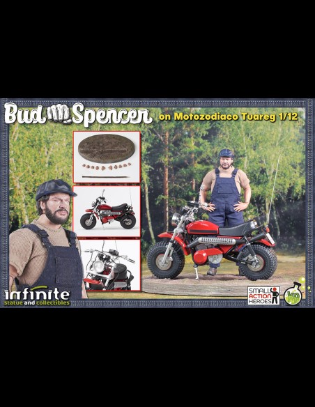 INFINITE STATUE - Bud Spencer on Motozodiaco Tuareg Small A.Heroes