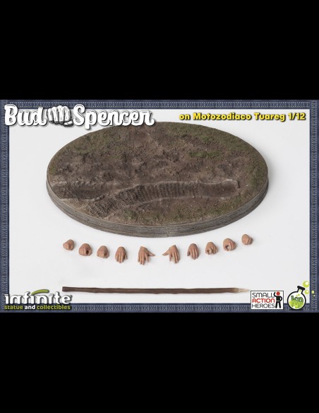 INFINITE STATUE - Bud Spencer on Motozodiaco Tuareg Small A.Heroes