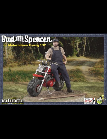 INFINITE STATUE - Bud Spencer on Motozodiaco Tuareg Small A.Heroes