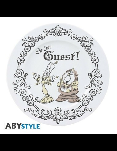 ABYSTYLE - Disney Set di 4 Piatti La Bella e la Bestia