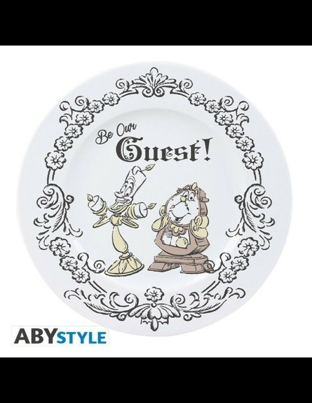 ABYSTYLE - Disney Set di 4 Piatti La Bella e la Bestia