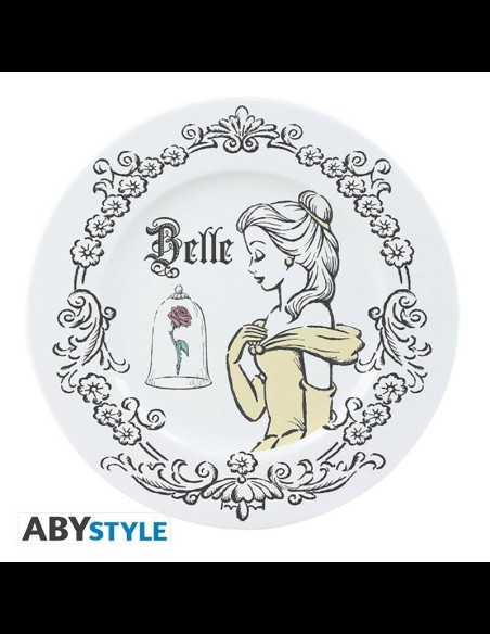 ABYSTYLE - Disney Set di 4 Piatti La Bella e la Bestia
