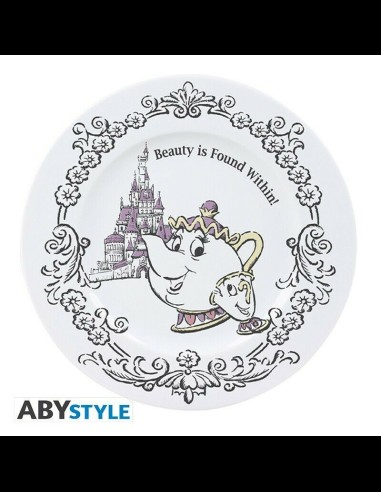 ABYSTYLE - Disney Set di 4 Piatti La Bella e la Bestia