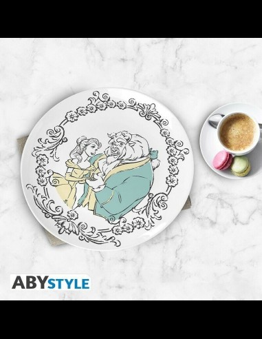 ABYSTYLE - Disney Set di 4 Piatti La Bella e la Bestia