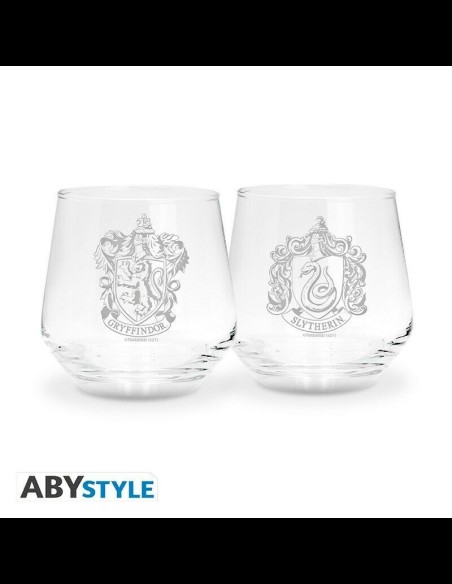 ABYSTYLE - Harry Potter Set di 2 bicchieri 300ml Grifondoro e Serpeverde