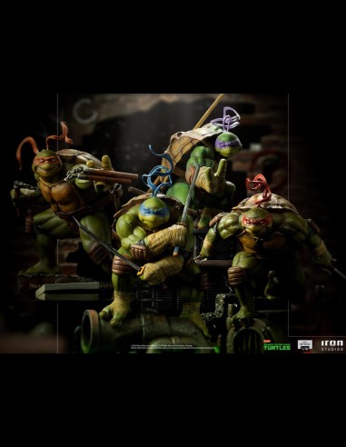 IRON STUDIOS - TMNT Set di 4 Ninja Turtles 1/10 Statue
