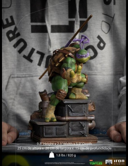 IRON STUDIOS - TMNT Set di 4 Ninja Turtles 1/10 Statue