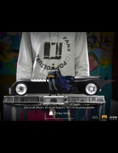 IRON STUDIOS - Batman the Animated Series Batman & Batmobile 1/10 statue