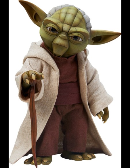 SIDESHOW - Star Wars: The Clone Wars - Yoda 1:6 Scale Figure